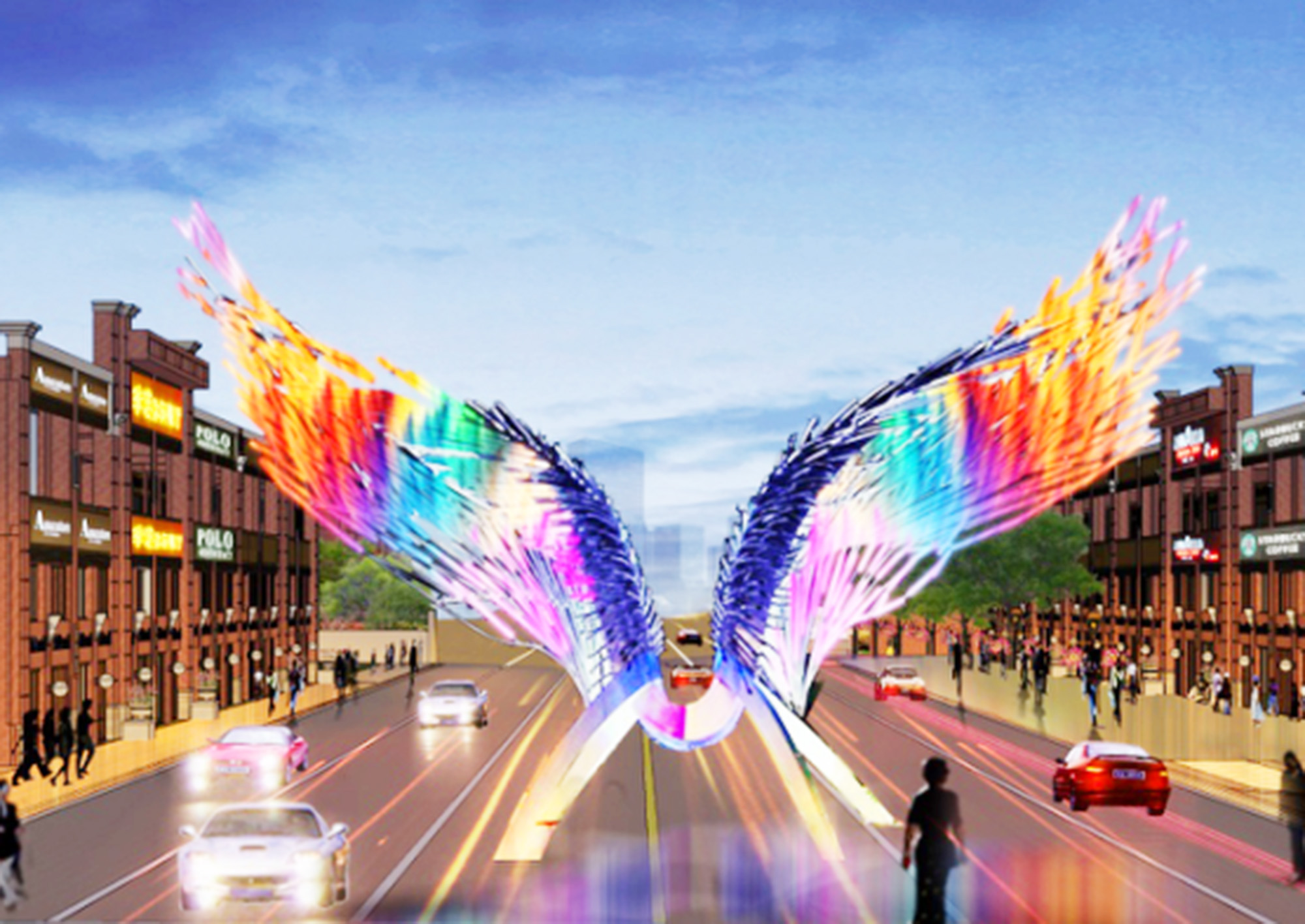 城市地標南入口老鷹  工廠